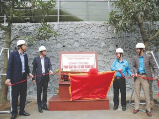 Than Uông Bí - TKV: Gắn biển công trình Trạm quạt MB+129 Khu Tràng Khê