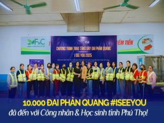 ISeeYou 2025 trao tặng hơn 10.000 đai phản quang, nâng cao an toàn giao thông trong điều kiện thiếu sáng cho công nhân Phú Thọ