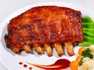 Sườn heo nướng mật ong cho bữa tiệc Giáng sinh