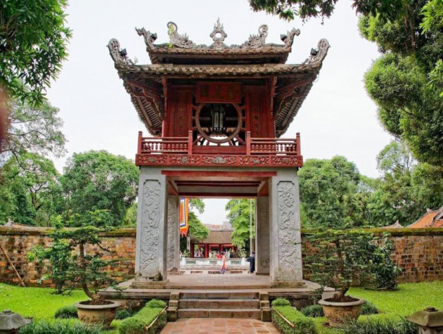 Thi ký họa Văn Miếu - Quốc Tử Giám